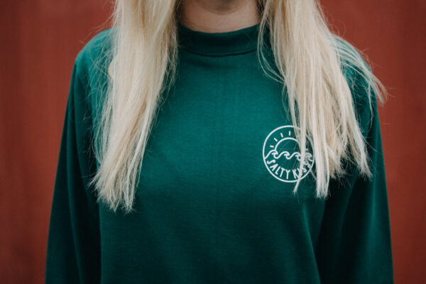 SWEATSHIRT DRESS GREEN, M - Image 3