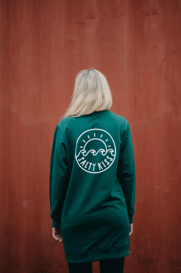 SWEATSHIRT DRESS GREEN, M - Image 4