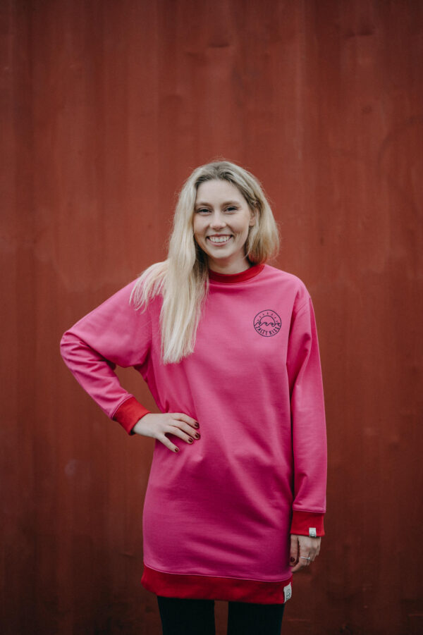 SWEATSHIRT DRESS PINKY M