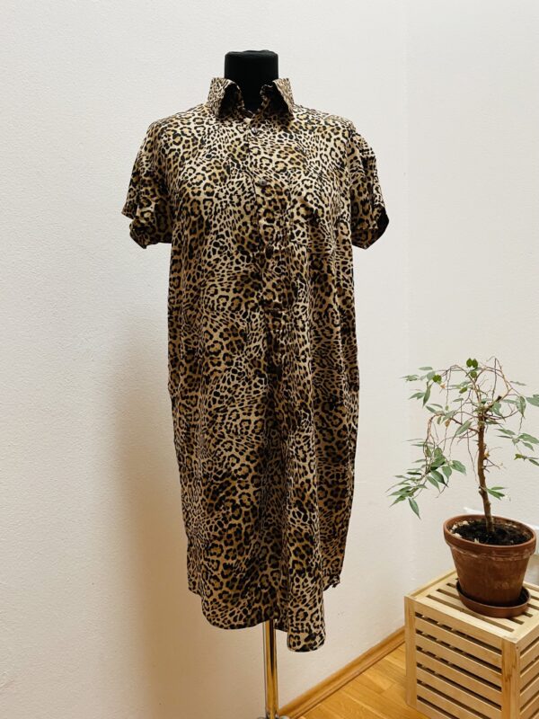 LEOPARD SHIRT DRESS 2