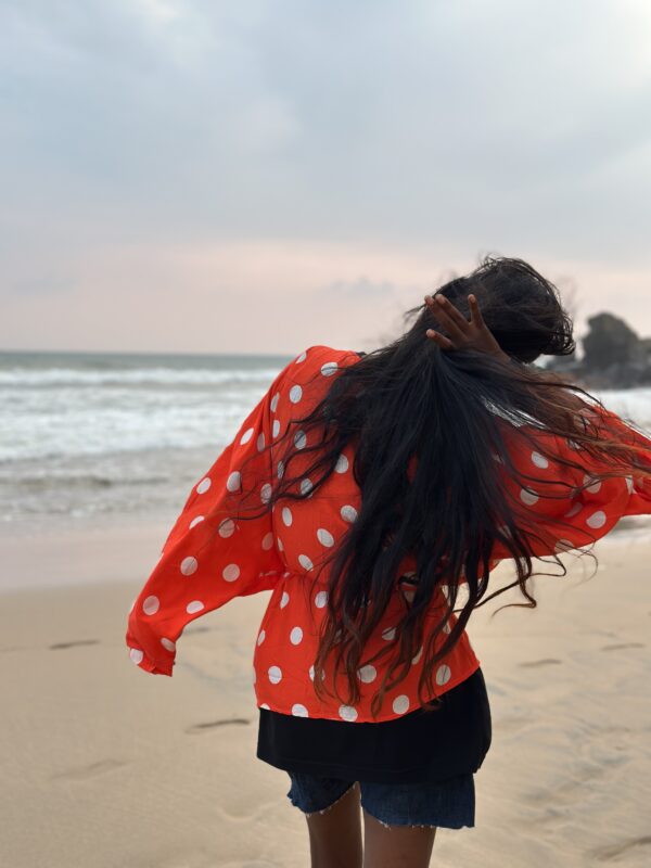 DOTS ORANGE KIMONO - Image 2